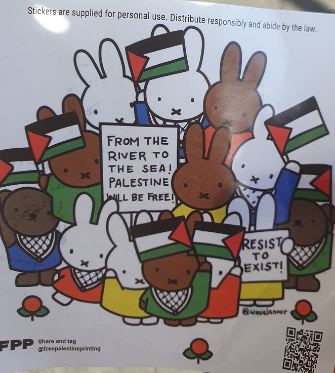 Pro Palestinian stickers
